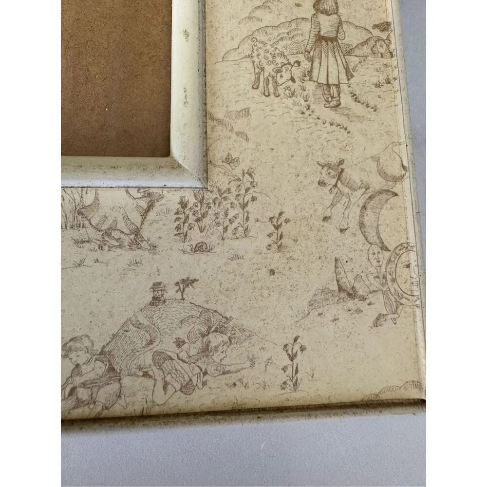 Nursery rhyme nursery photo picture stand alone cream frame 5x7 Humpty Dumpty ba